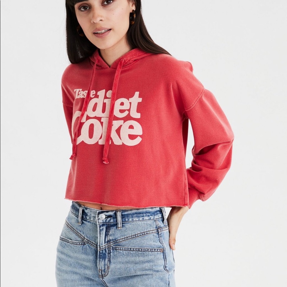 AE Diet Coke Cropped Hoodie